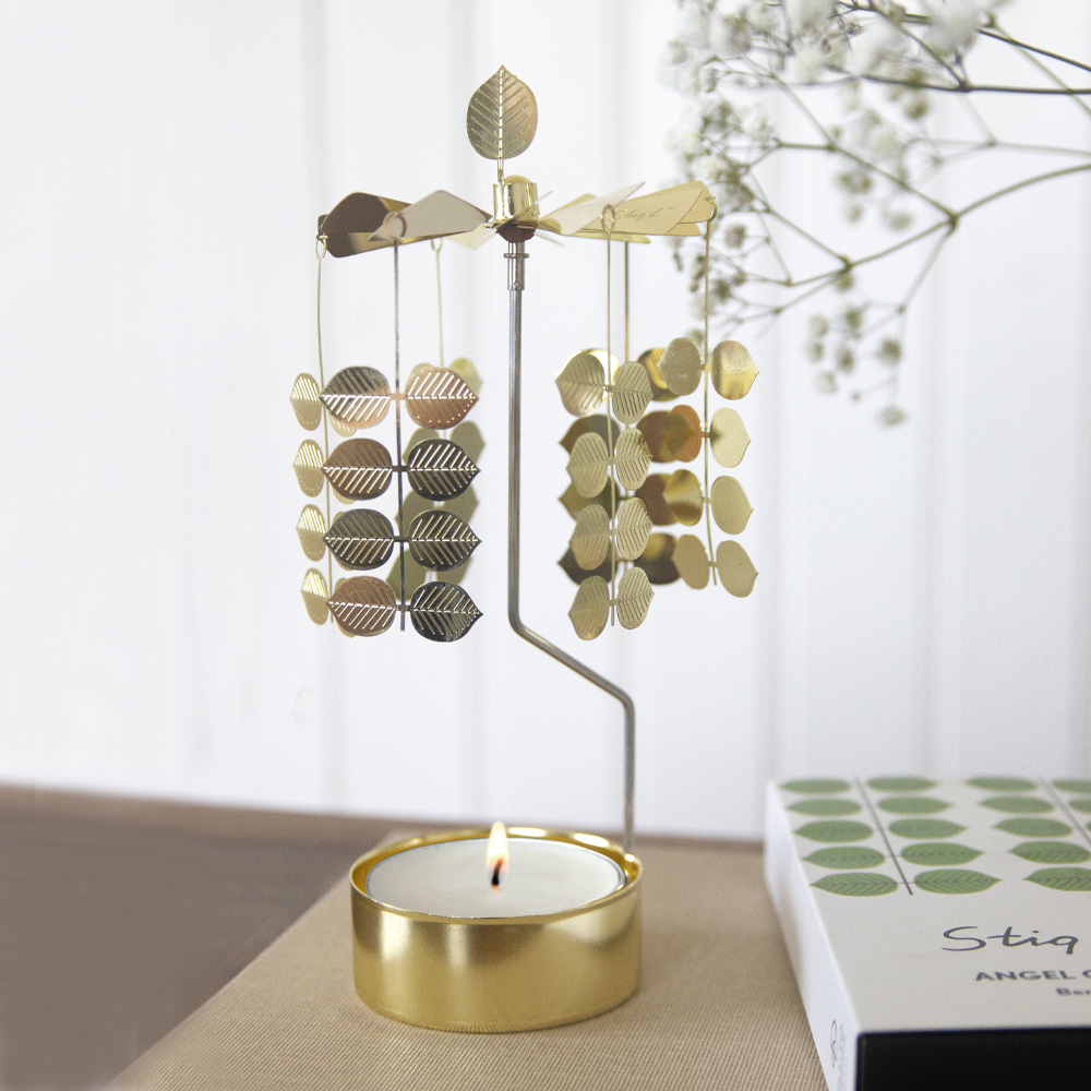 Pluto Änglaspel Berså 8x20x8 cm Guldmetall