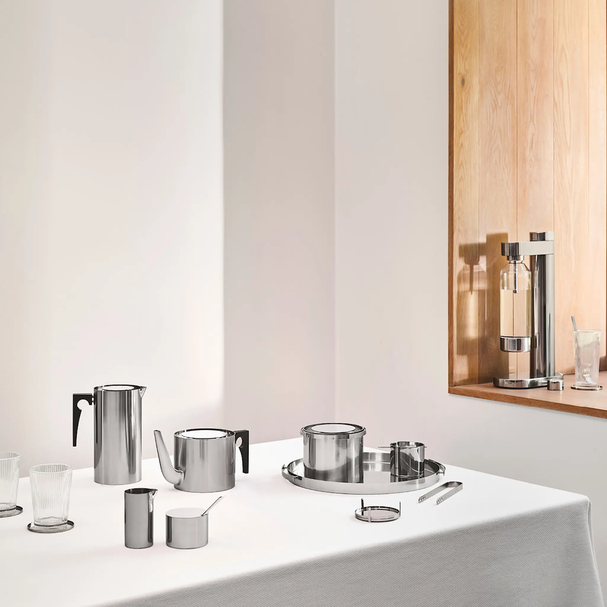 Stelton Arne Jacobsen presskanna 1 L stål