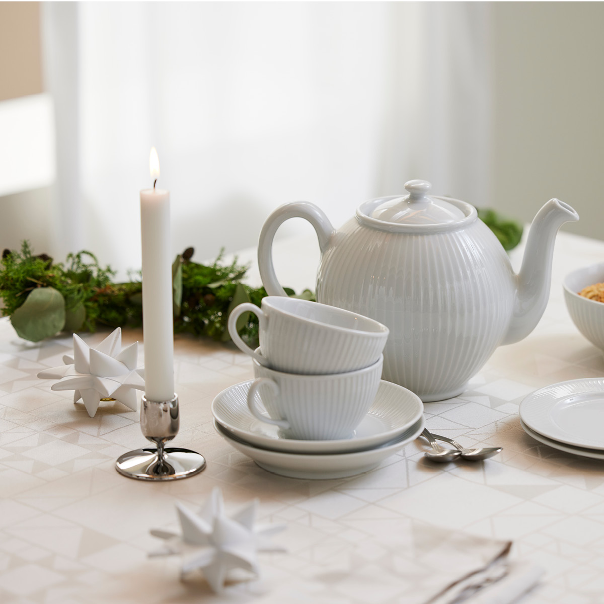 Gense Dorotea lysestake 7x5,5 cm blankt stål