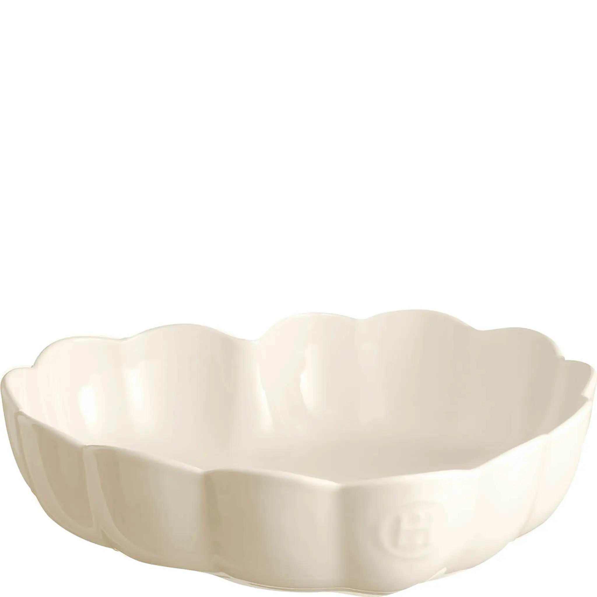 Emile Henry Madeleine Uunivuoka sydän 26,5 cm 1,8 L Cream