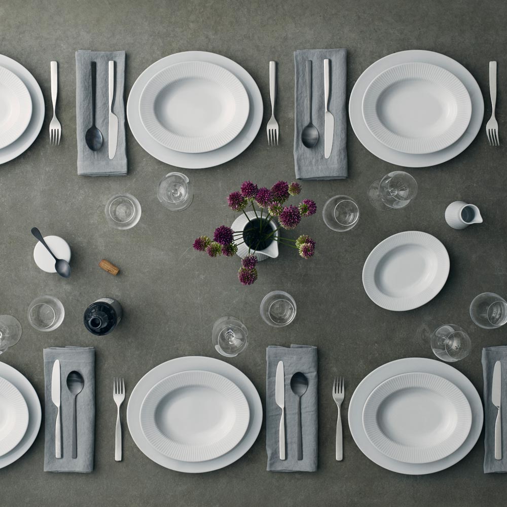 Eva Trio Legio Nova oval tallerken 31 cm hvit