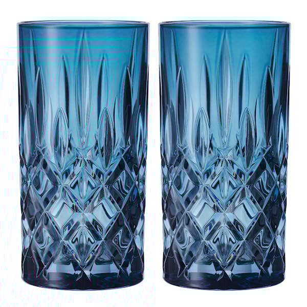 Noblesse Colour longdrinkglas 39,5 cl 2-pack vintage blue