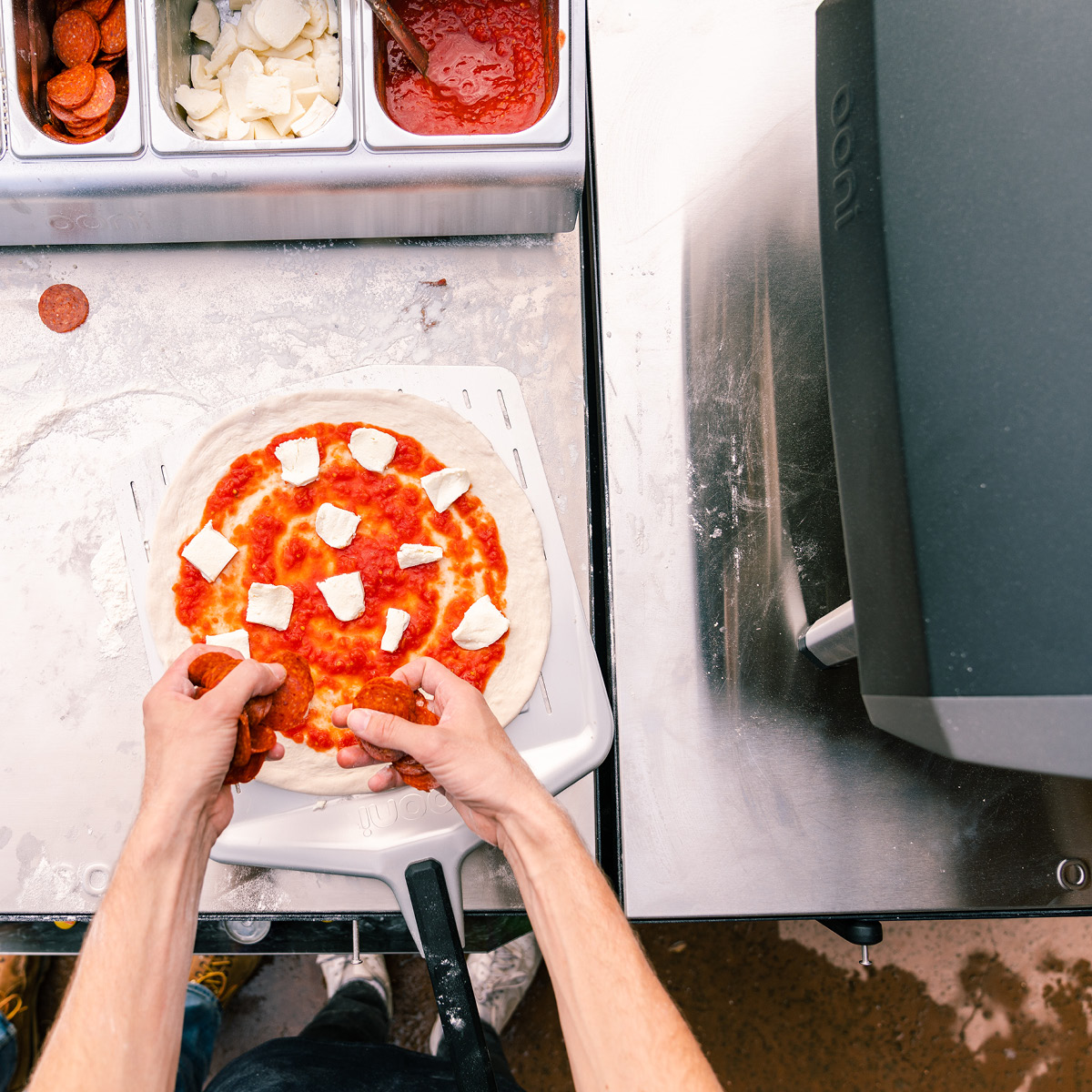 Ooni Perforert pizzaspade 35 cm