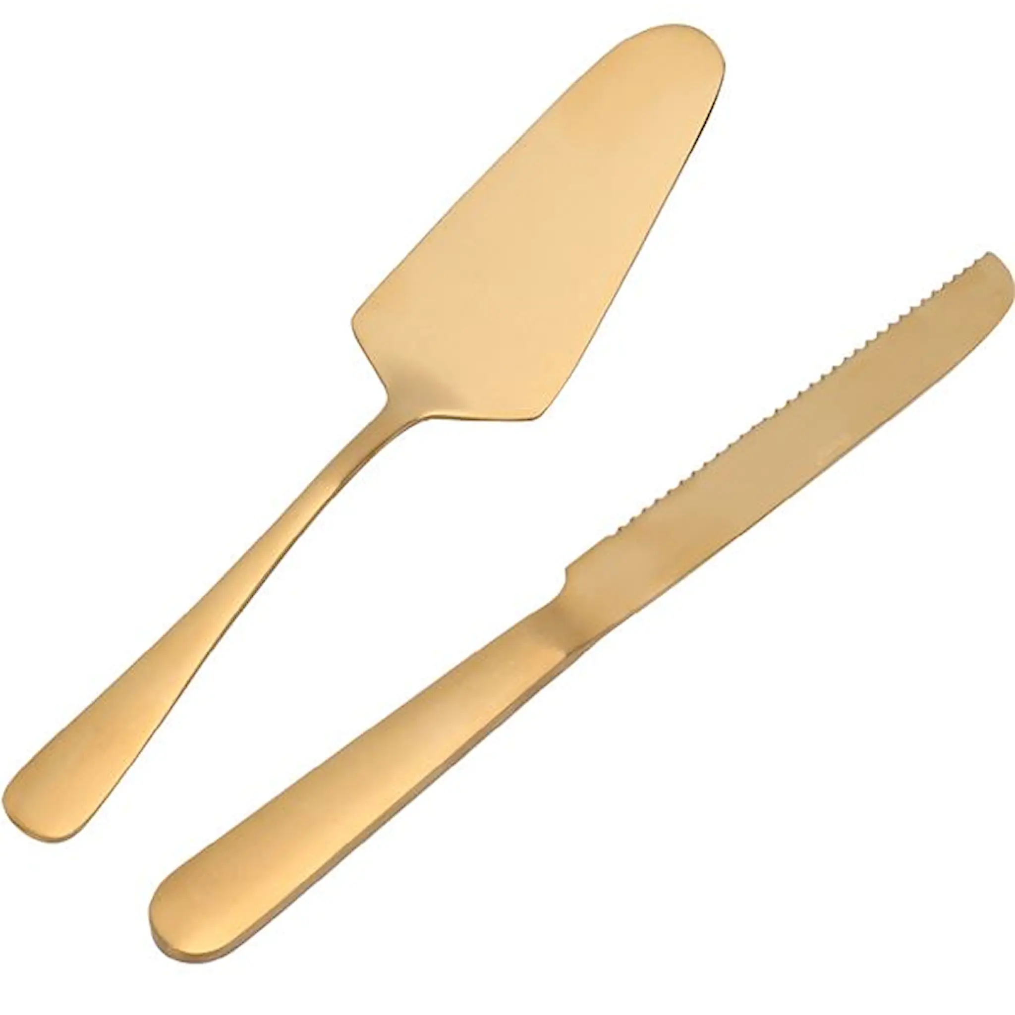 Modern House Gold Serveringsbestick 2 Delar Satin