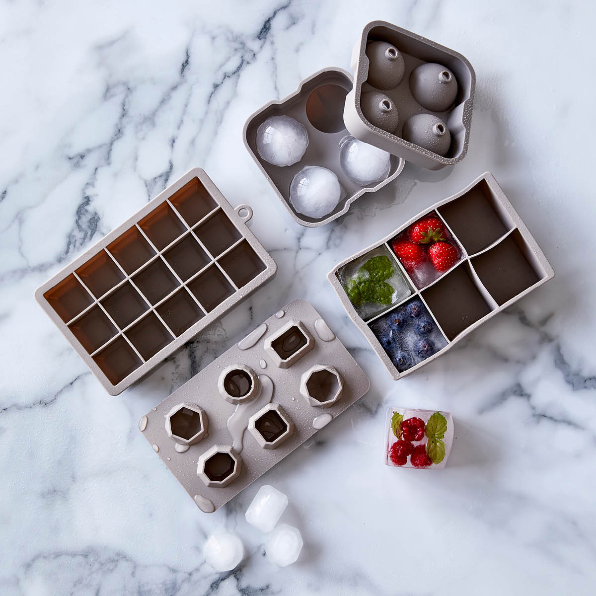 Bitz Bitz Jääpalamuotti 11,8x18,5 cm Harmaa