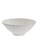 Camille skål 10x25 cm benvit
