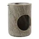 Marble oljebrännare beige/silverfinish