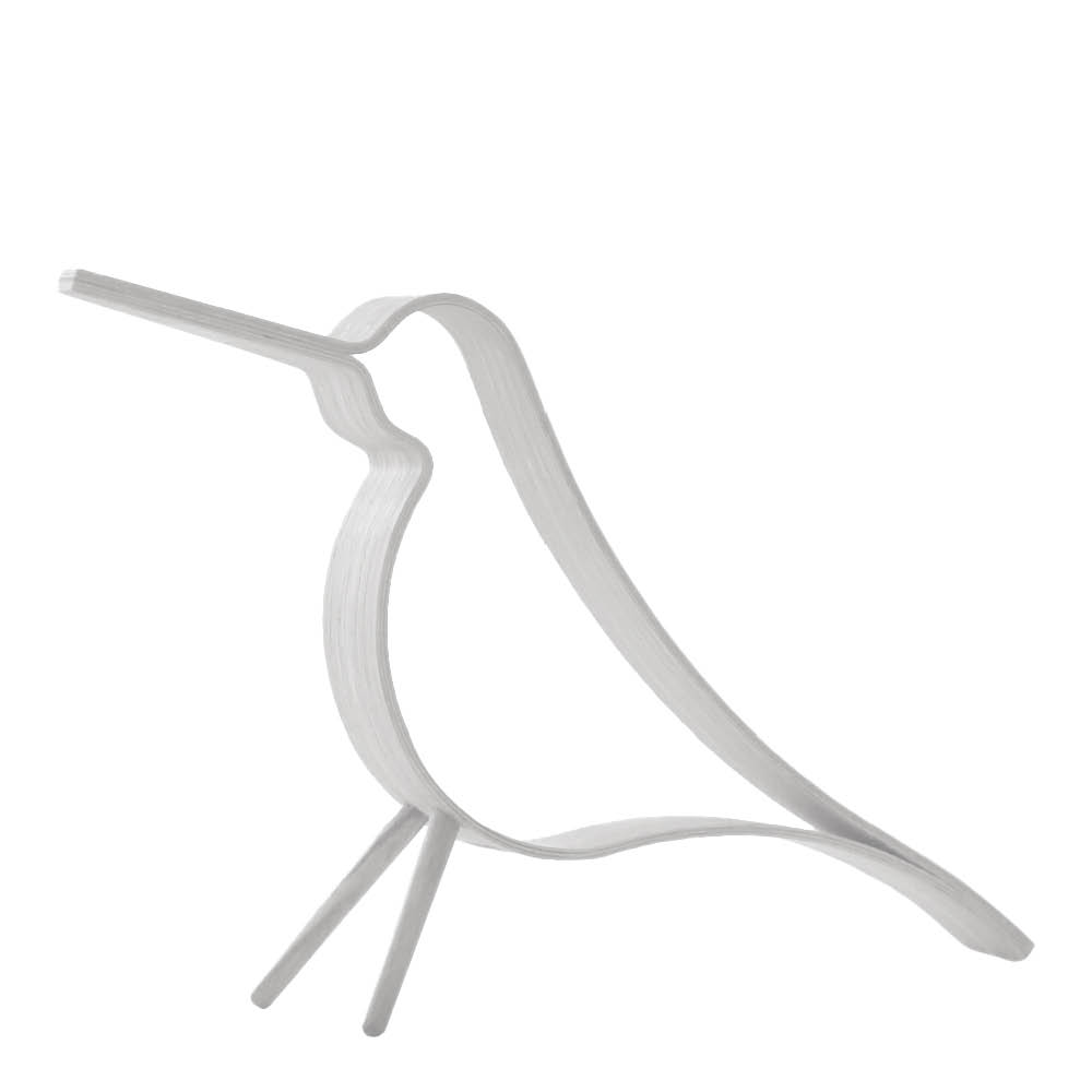 Cooee - Woody Bird Koriste 29 cm Valkoinen