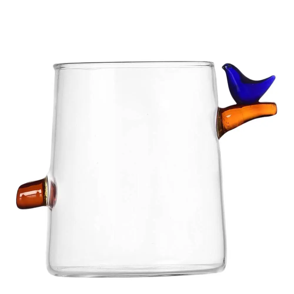Birds glass 32 cl fugl blå