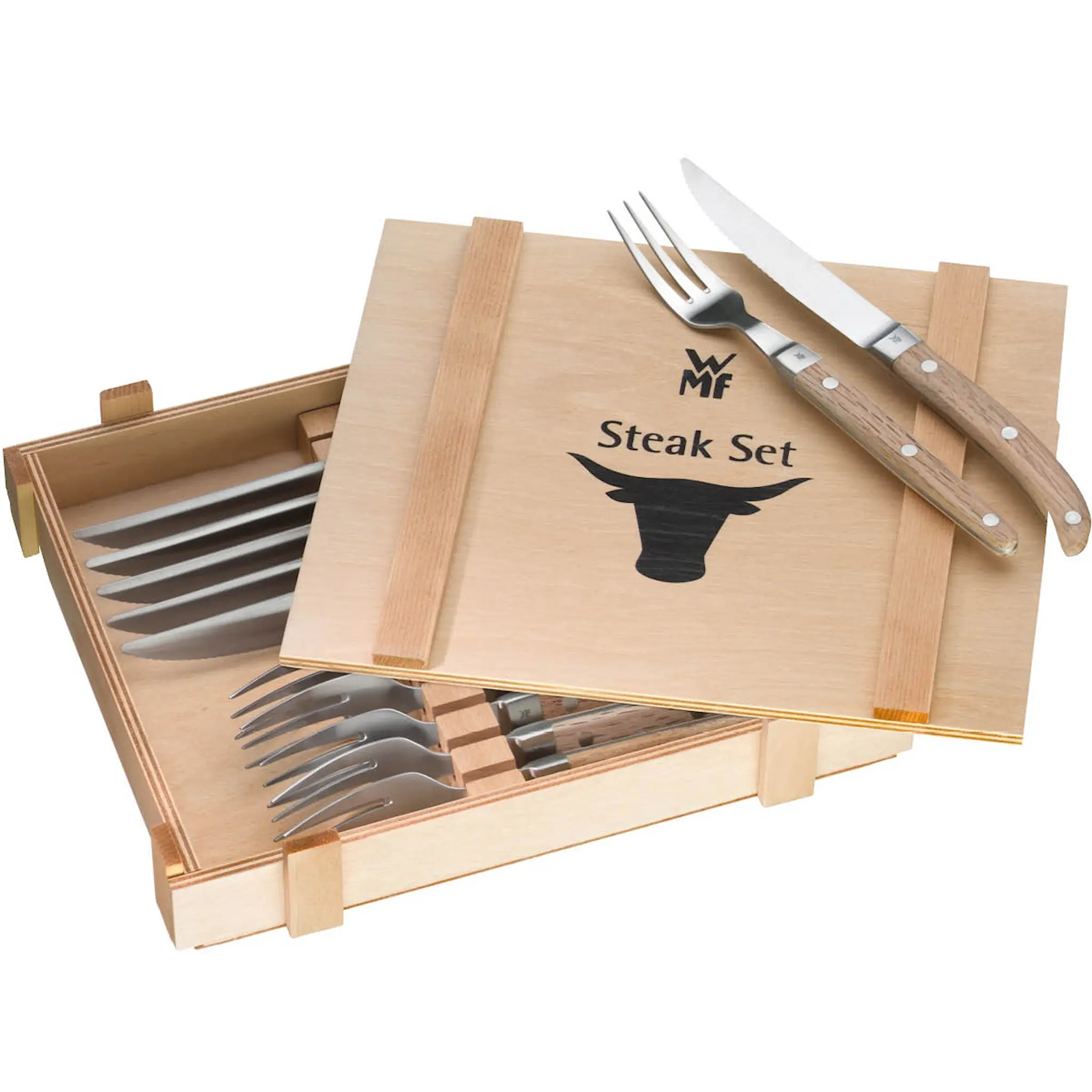 WMF Ranch Grillbestick 12-delar Rostfri/Trä