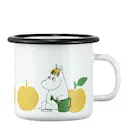 Mumin emaljmugg 25 cl Snorkfröken Glada Äpplen gul