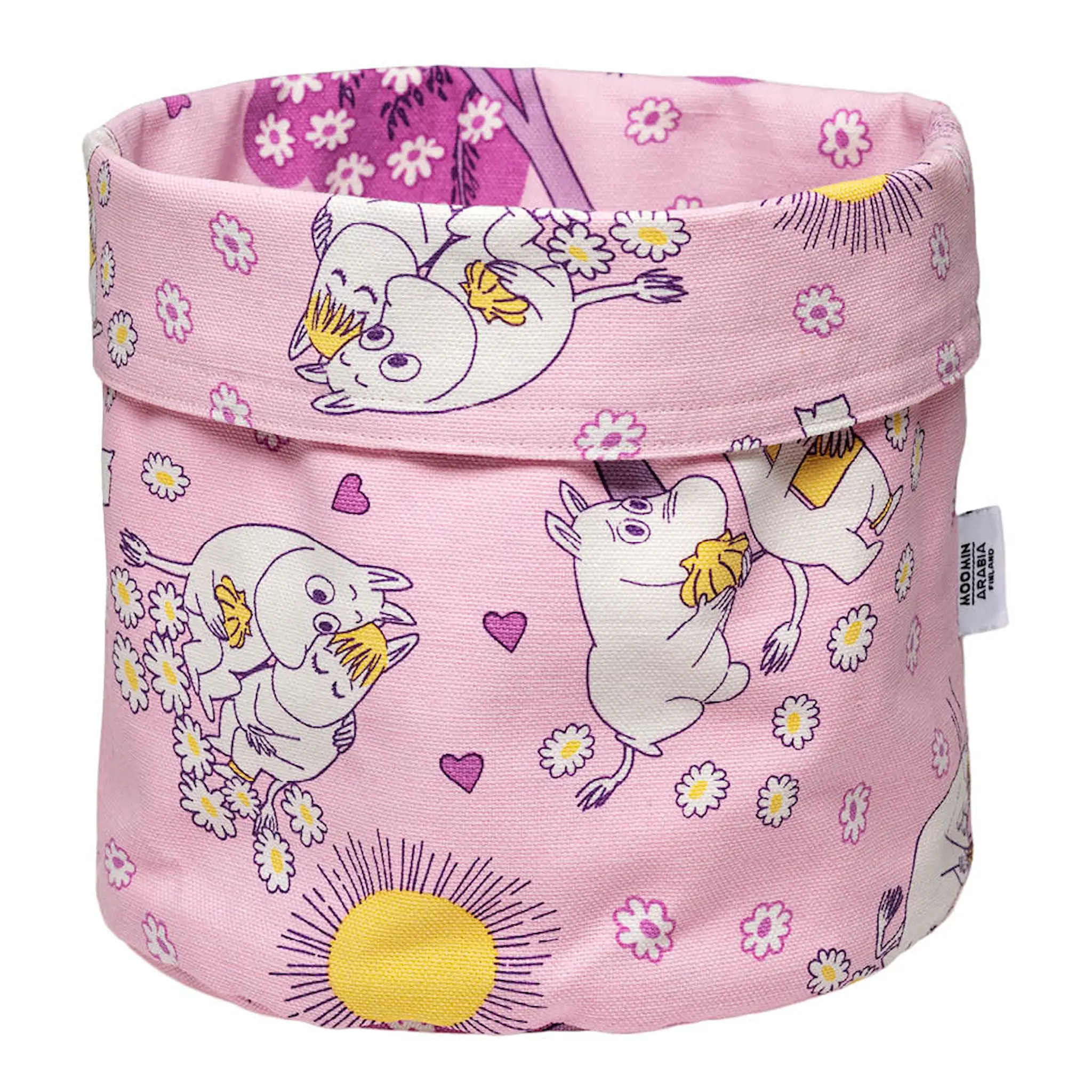 Moomin Arabia Mumin förvaringskorg 20 cm Förälskade rosa