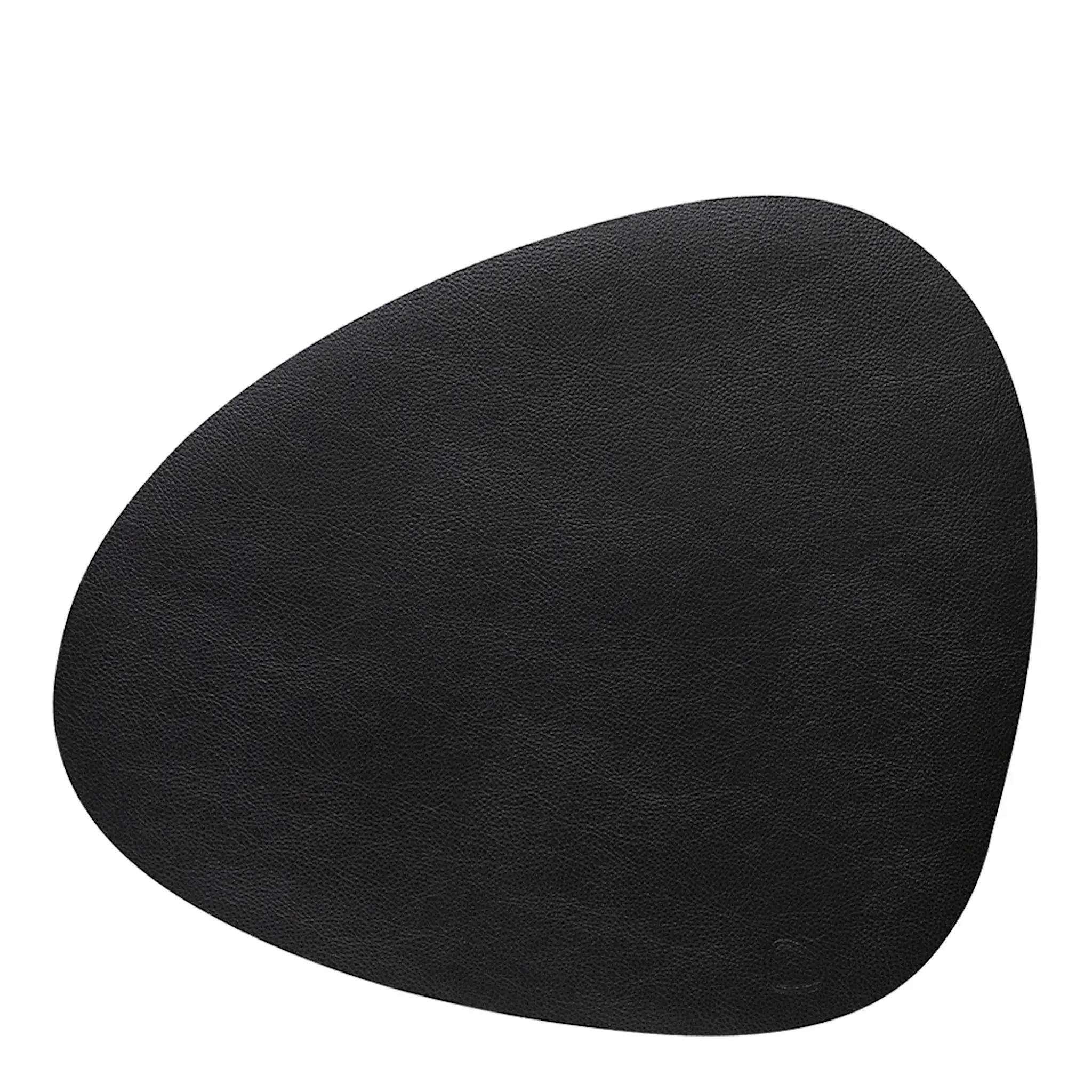 LIND DNA Leather Serene Curve Bordstablett L 37x44 cm Black