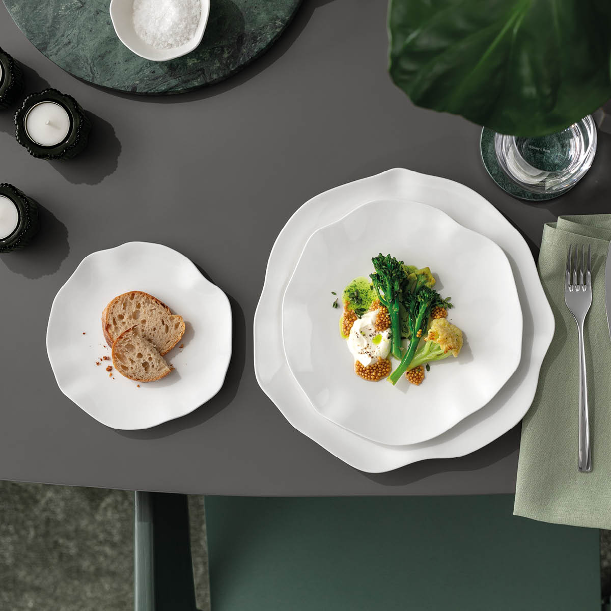 Villeroy & Boch Pura tallerken 22 cm hvit