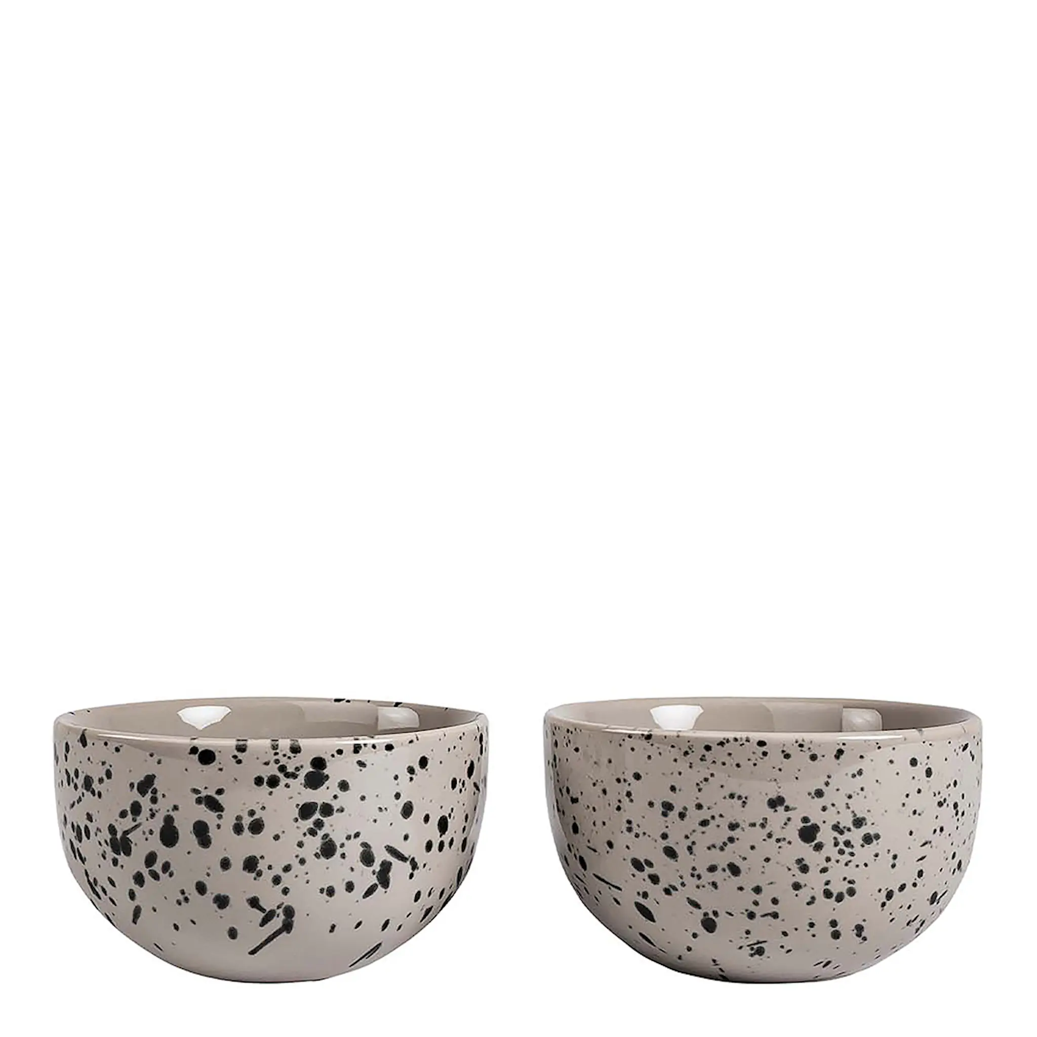 Sagaform Ditte Serveringsskål Liten 9 cm 2-pack Grå/Svart