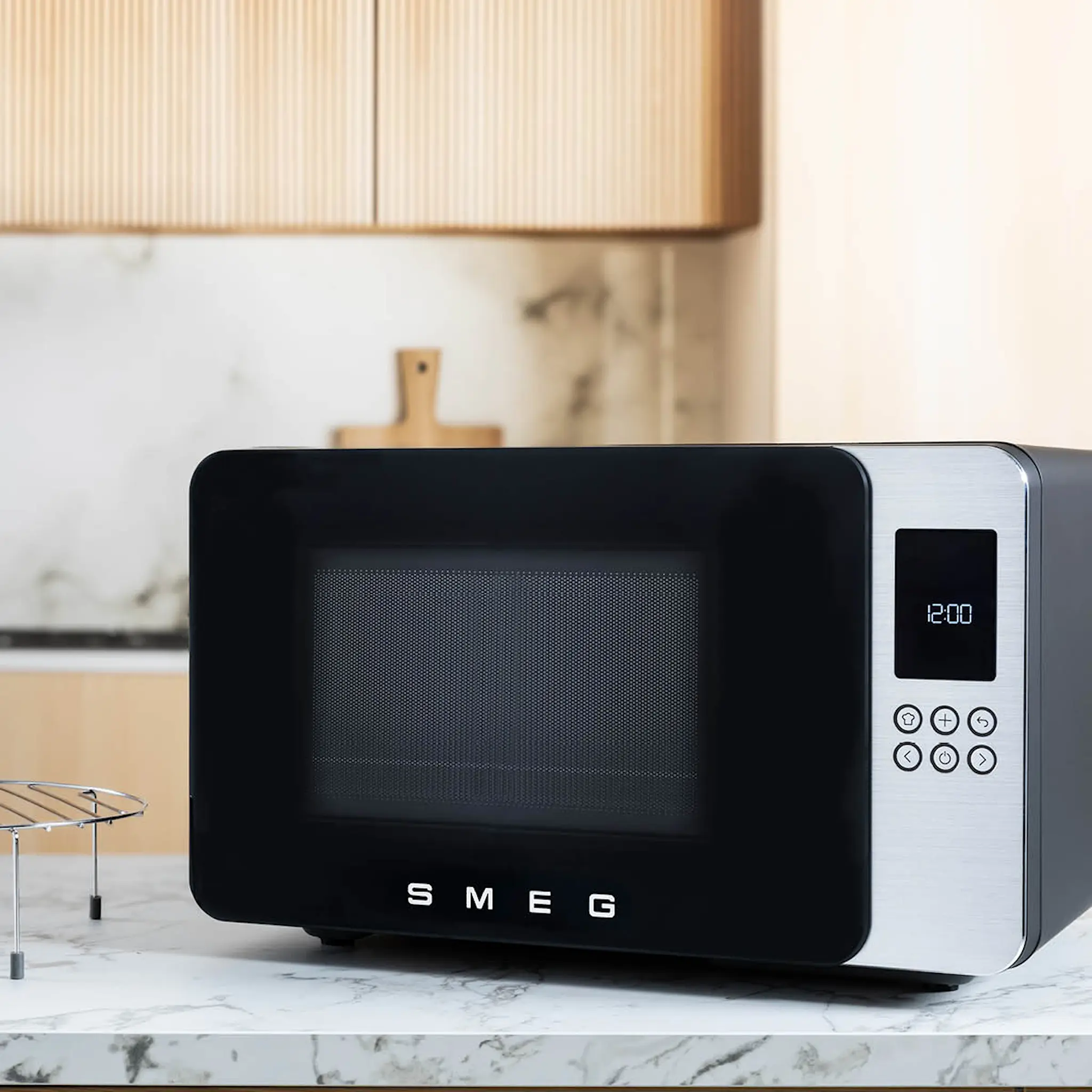 Smeg Smeg Collezione mikrovågsugn grill MOC01 1900W matt svart