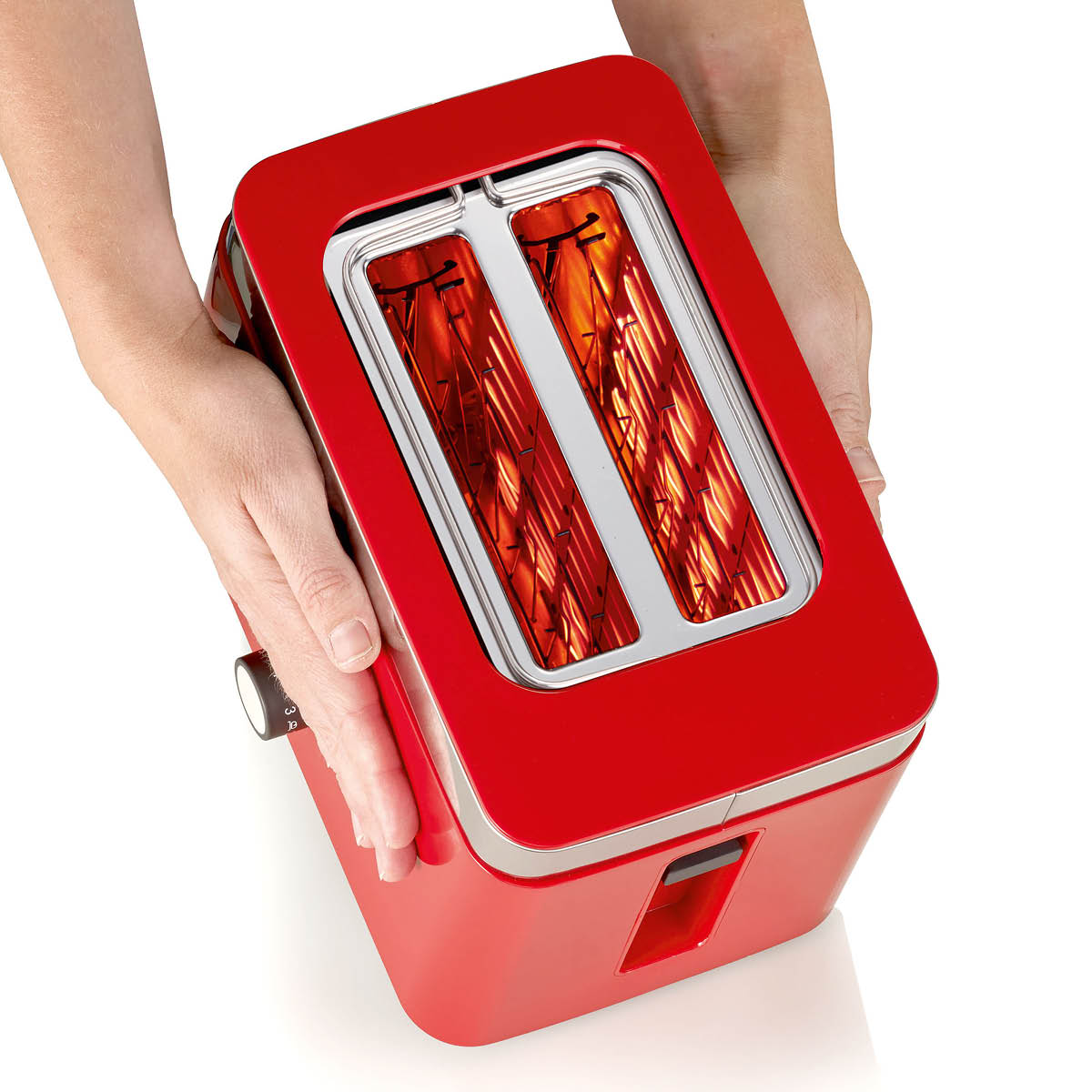 Graef Brödrost TO63 2 skivor röd med silverkant