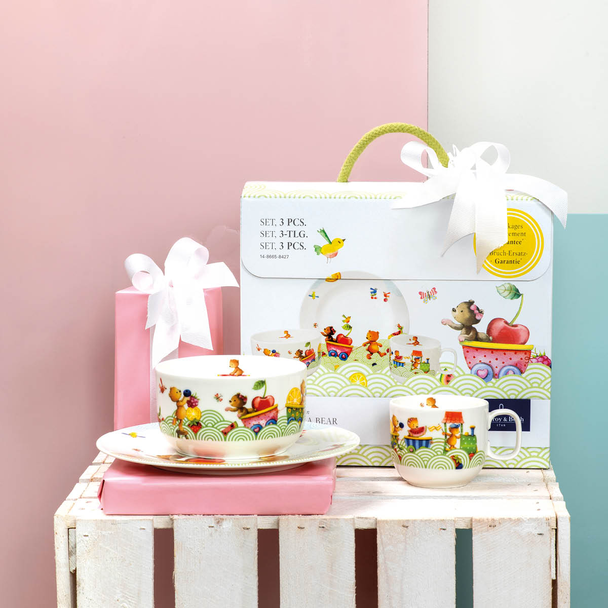 Villeroy & Boch Happy as a Bear Lasten astiasto 3 osaa