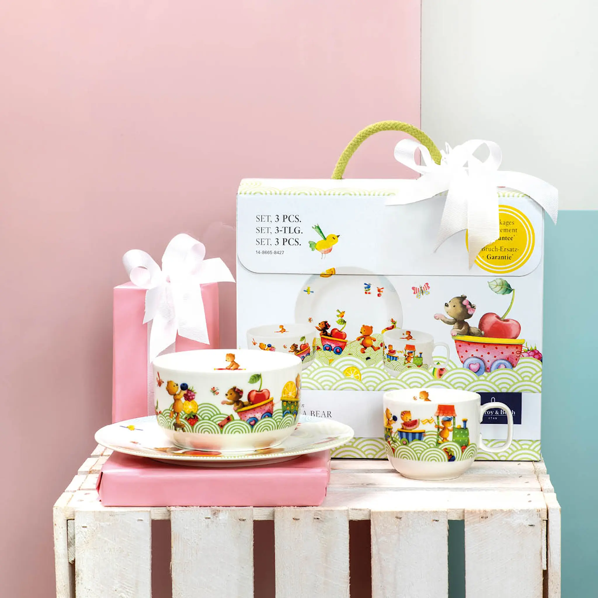 Villeroy & Boch Happy as a Bear Lasten astiasto 3 osaa