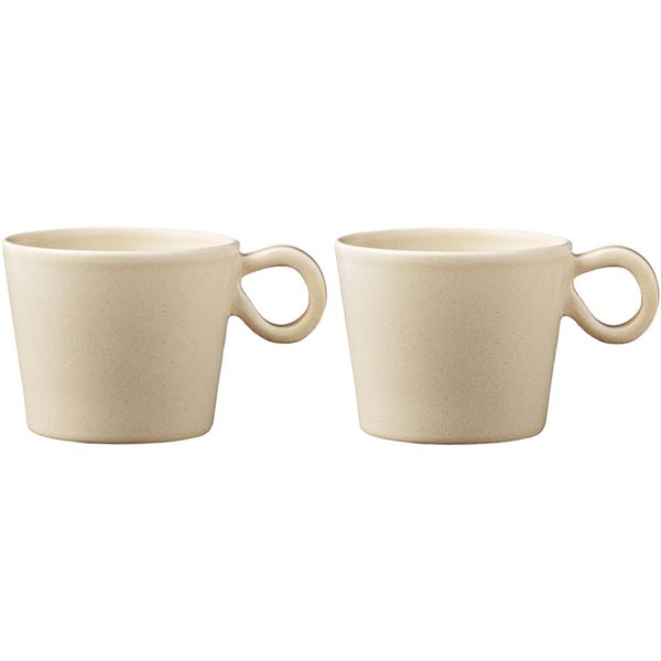 PotteryJo Daria mugg 28 cl 2-pack sand