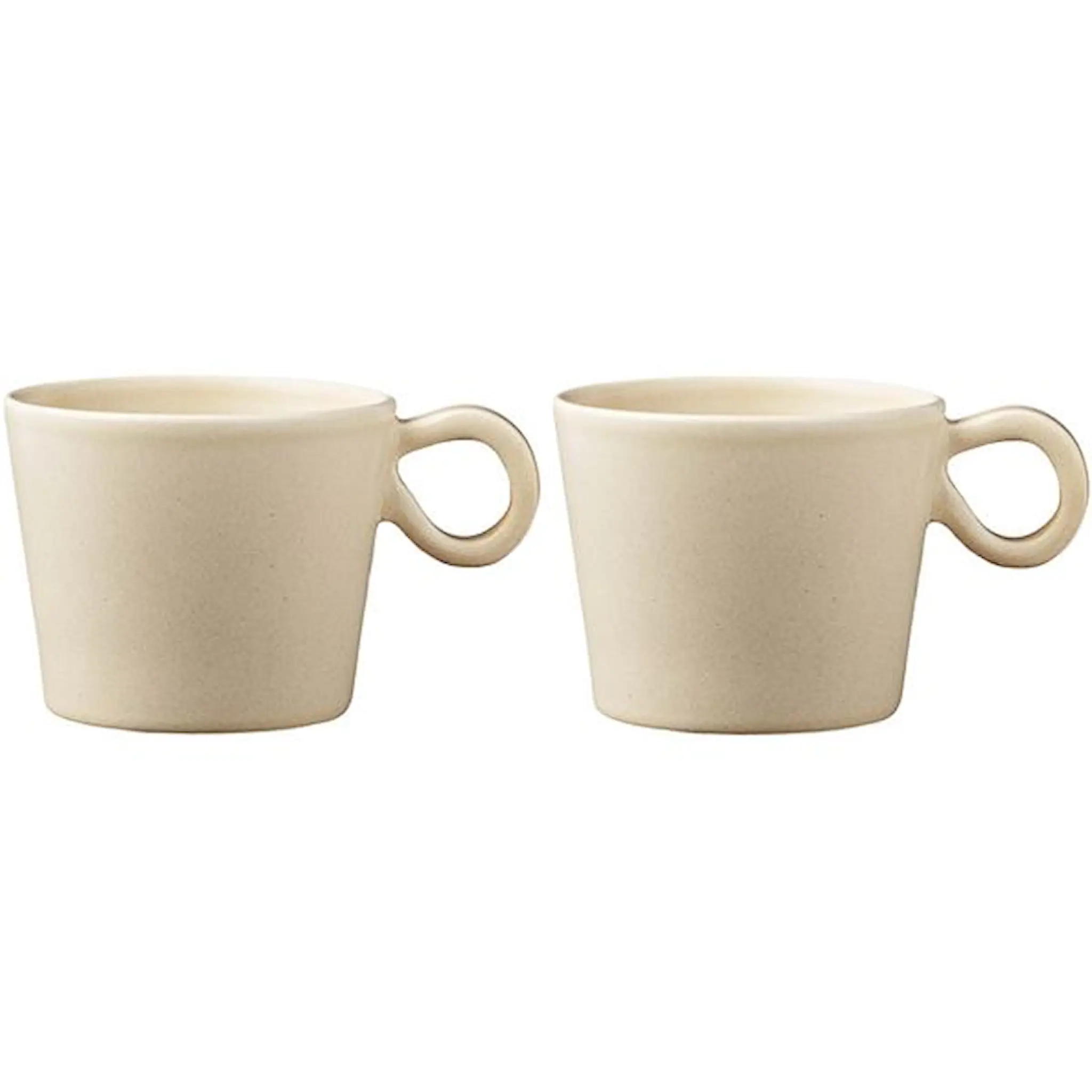 PotteryJo Daria mugg 28 cl 2-pack sand