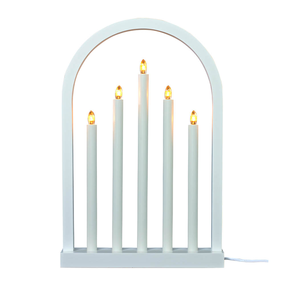 Aneta Lighting Oslo adventsstake 49 cm hvit