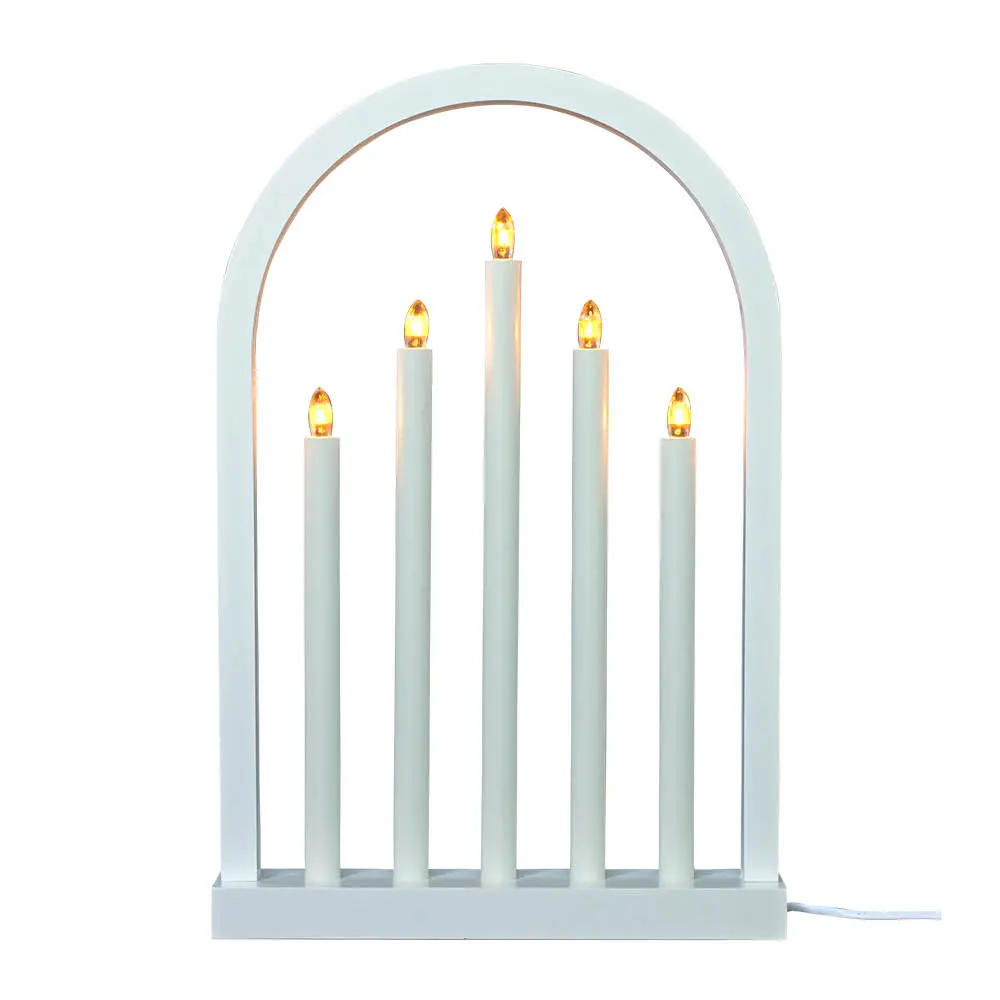 Oslo adventsstake 49 cm hvit