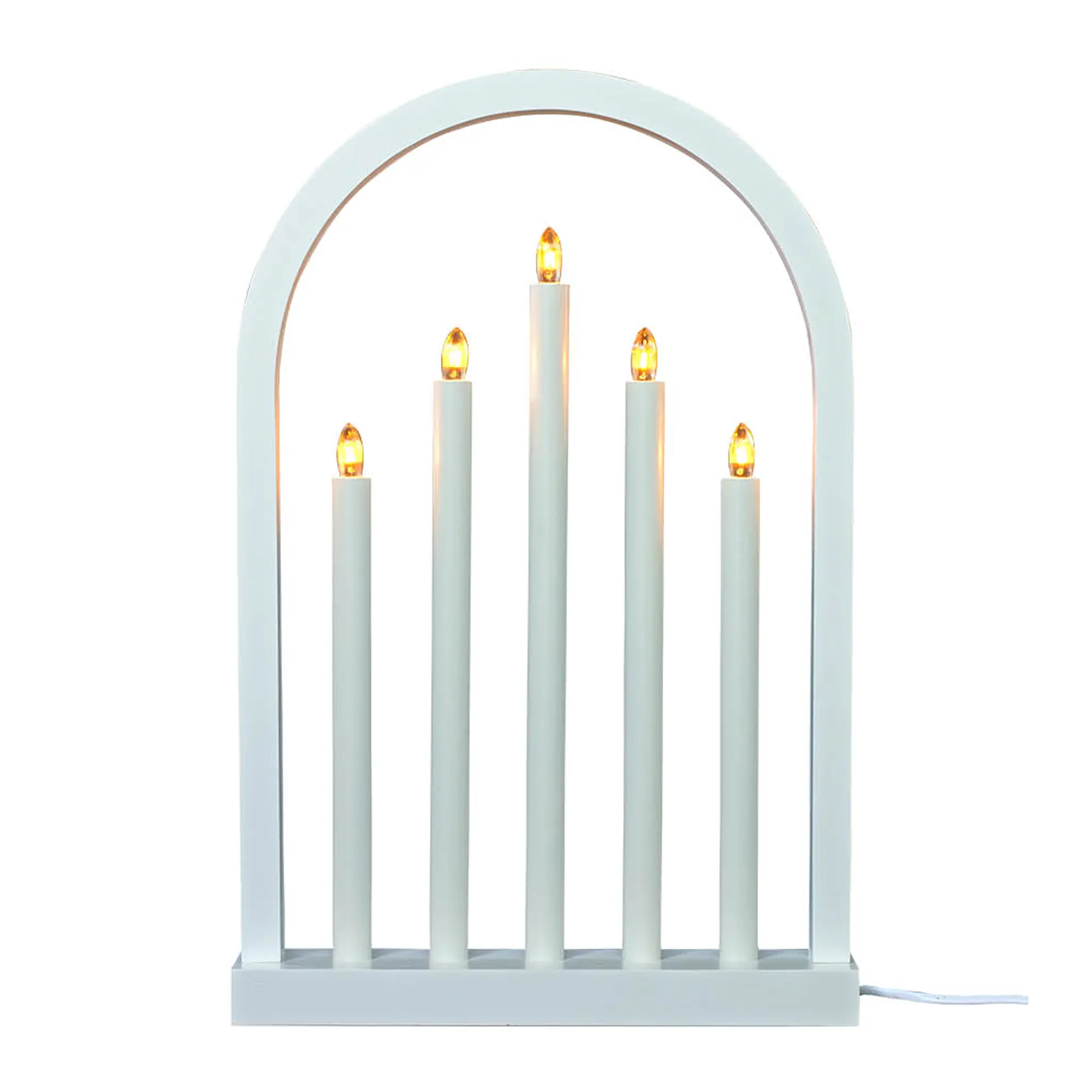 Aneta Lighting Oslo adventsstake 49 cm hvit