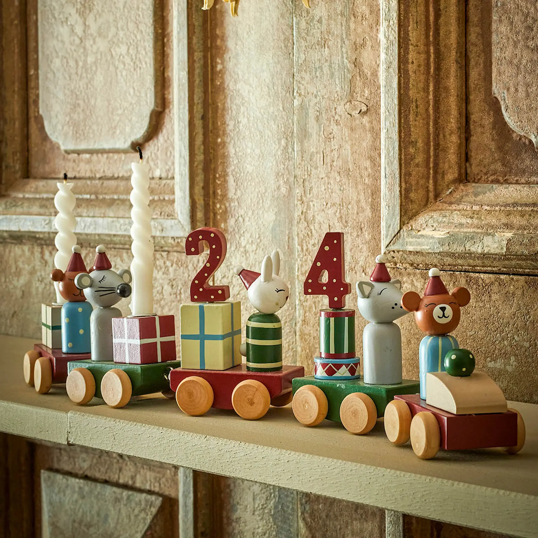 Bloomingville Junaid födelsedagståg / jultåg 38 cm Happy Changes