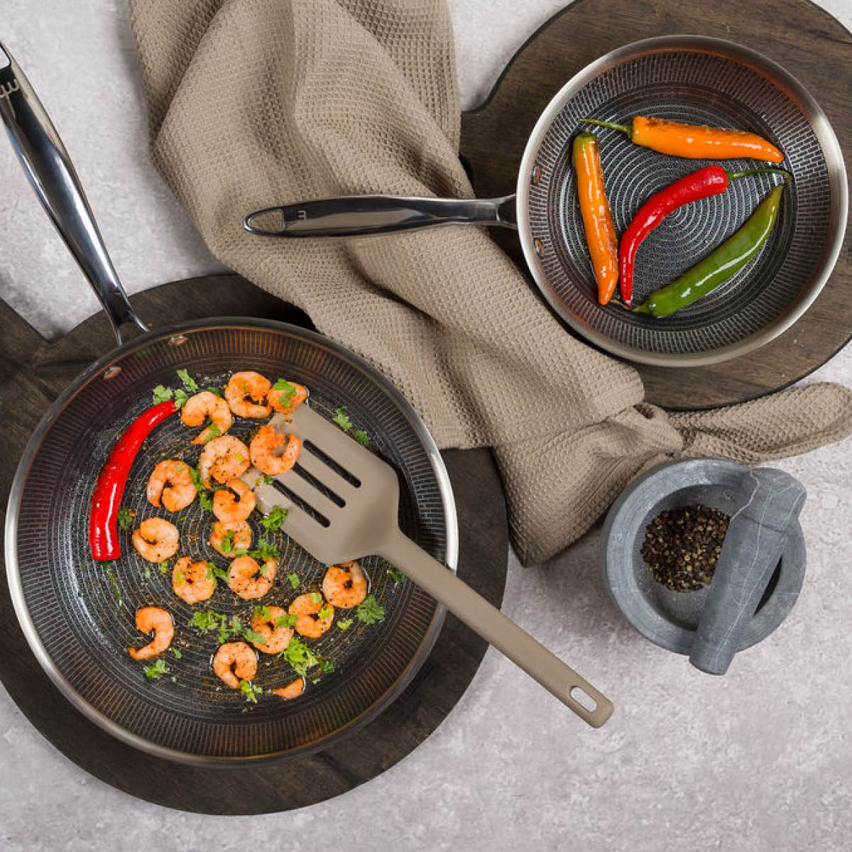 Modern House Rix Circle stekpanna 2 delar 24+28 cm keramisk