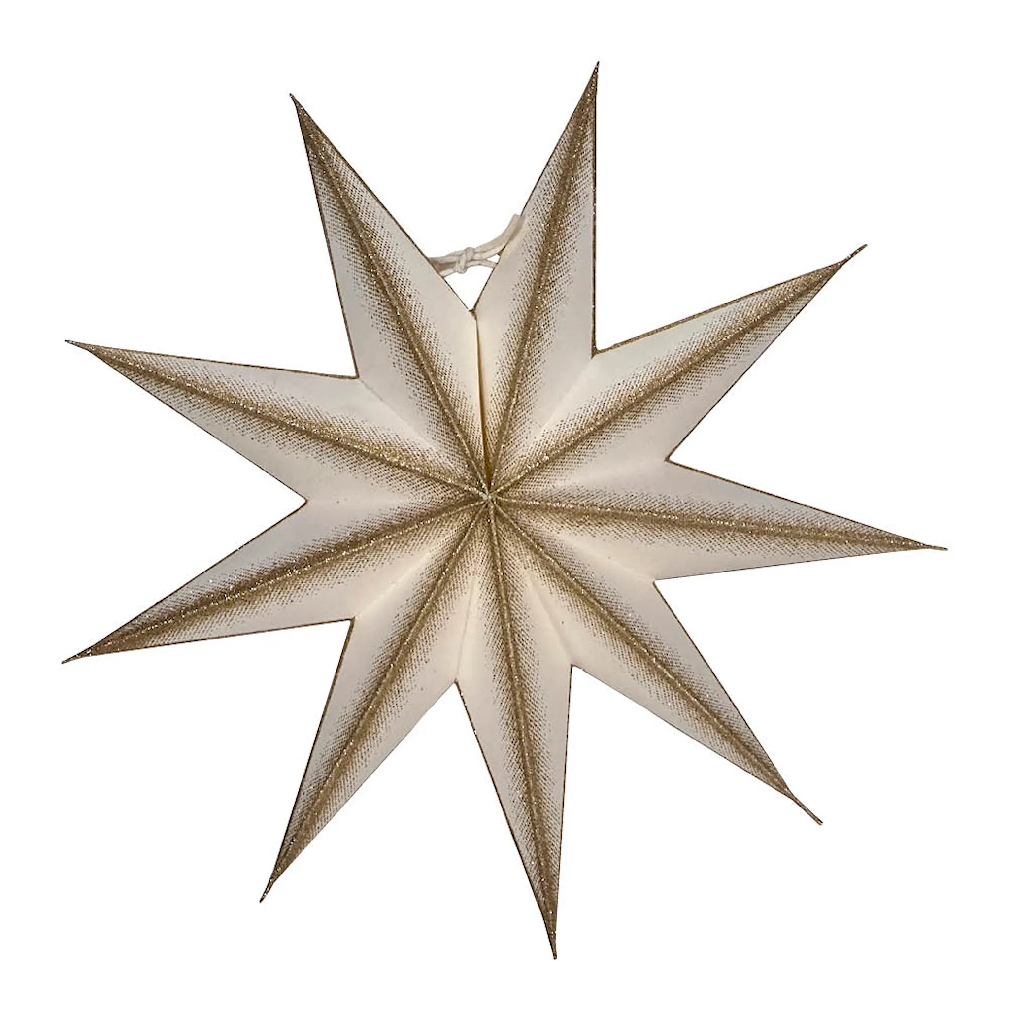 House Doctor 9 Point adventsstjärna 30 cm off-white champagne