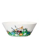 Mumin Skål Lilla My på Ängen 15 cm Vit/Grön