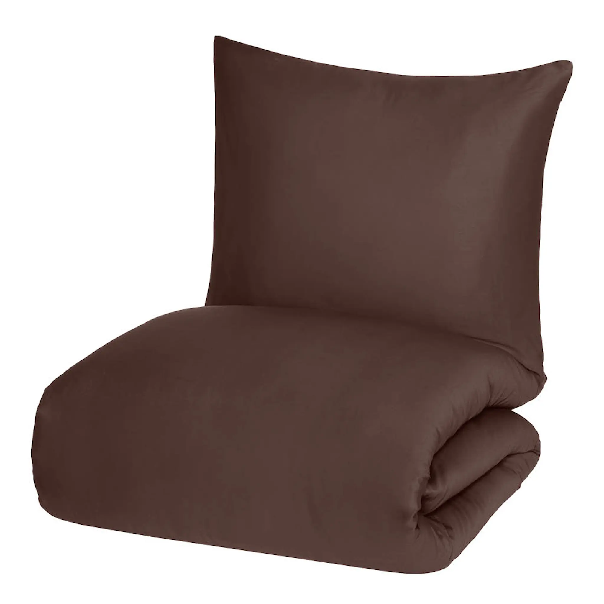Fanni K Påslakanset satin 150x210 cm espresso