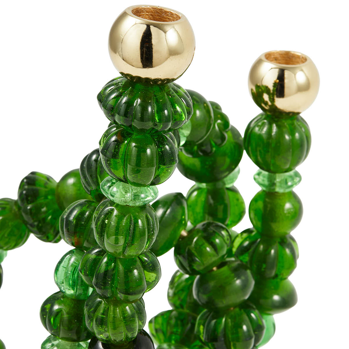 Pols Potten Beads ljusstake 38 cm mörkgrön