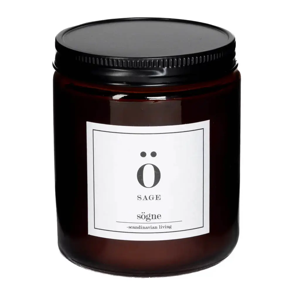 Tuoksukynttilä Sage 7x9 cm Ruskea
