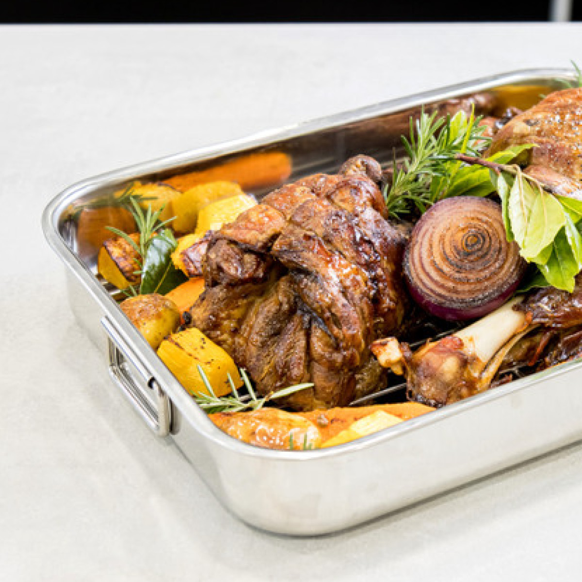 Kitchen Craft Blue Card Uunivuoka ritilällä 43x31 cm Teräs