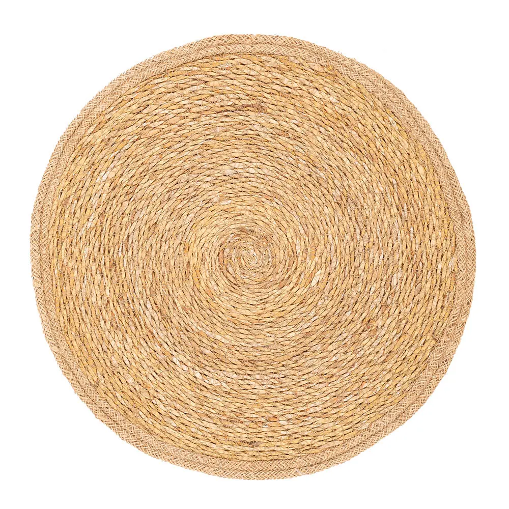Jute Pöytätabletti pyöreä 37 cm Beige