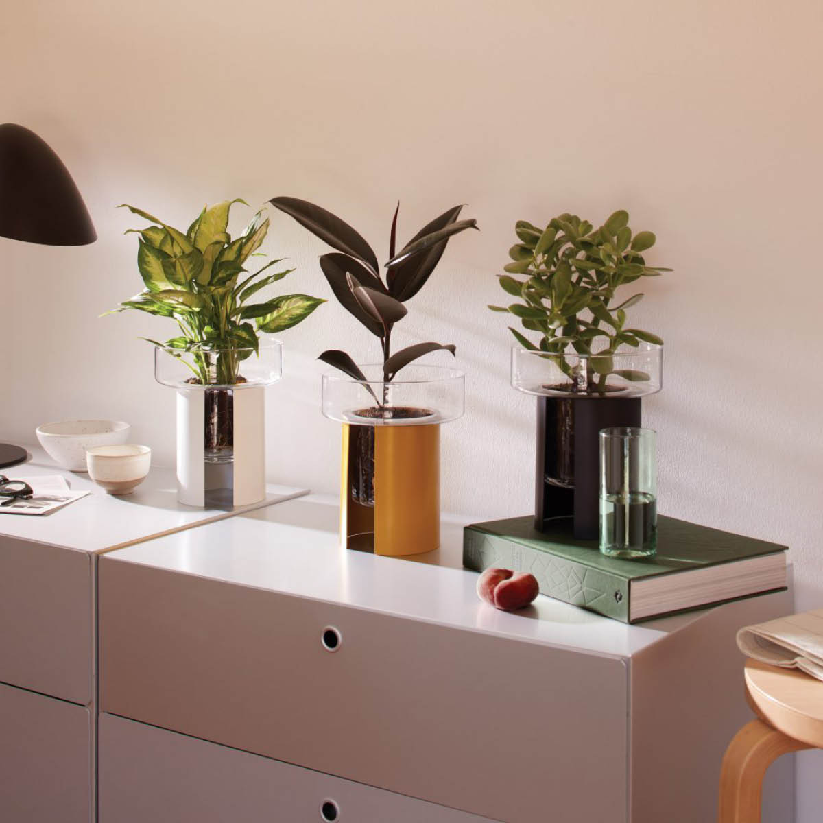 LSA International Terrazza krukke 19,8x24,3 cm jet black