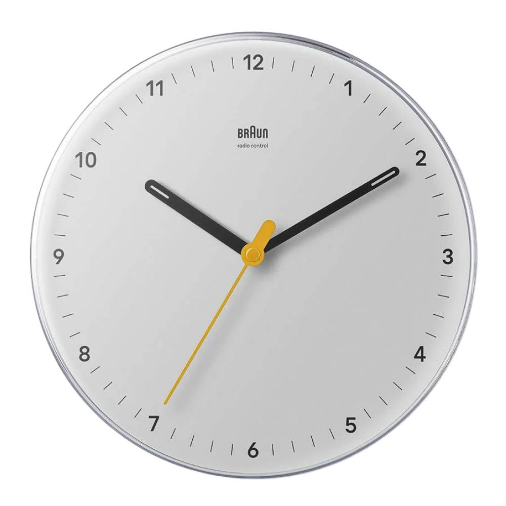 Braun Vegglokke analog 23 cm svart