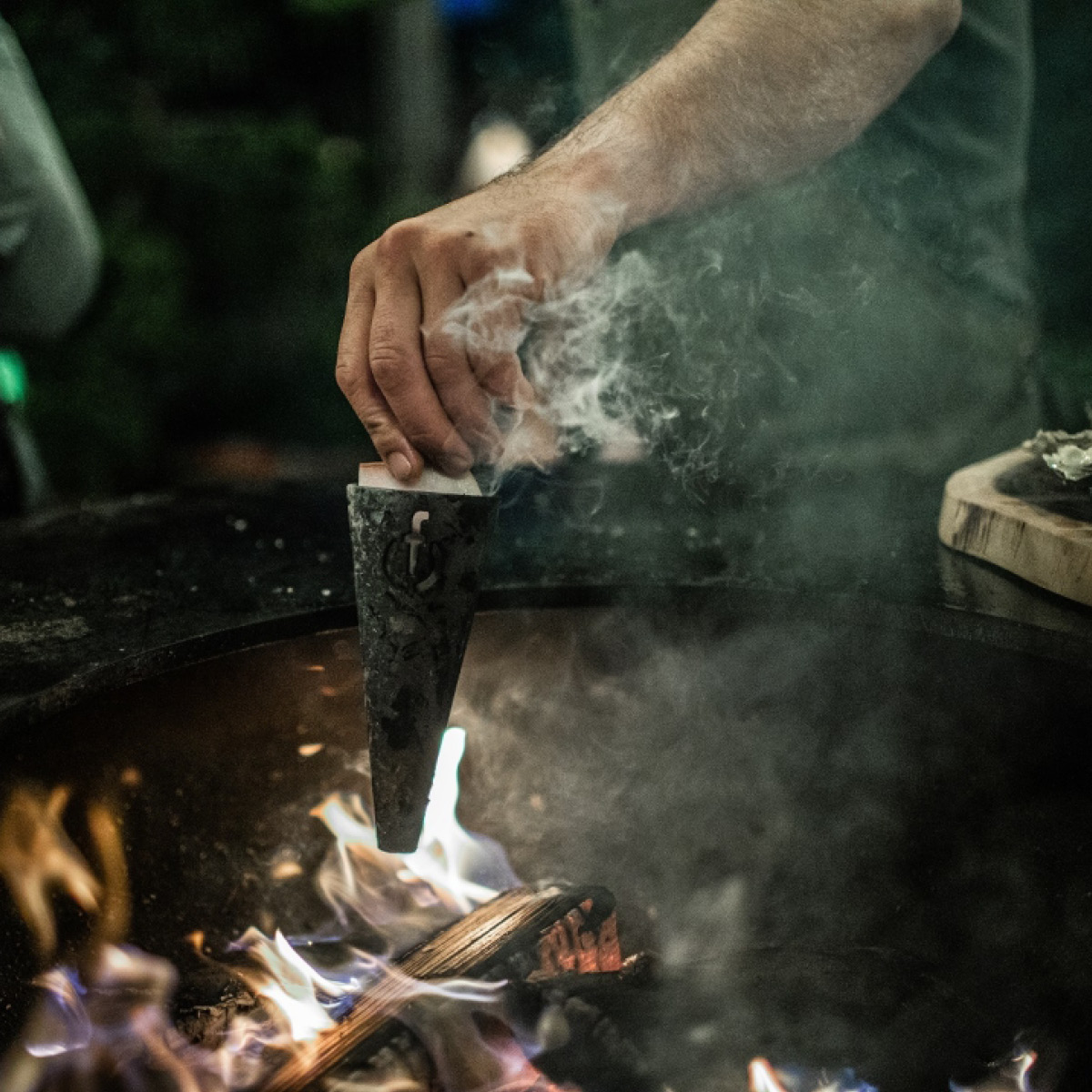 Forged Flambadou BBQ