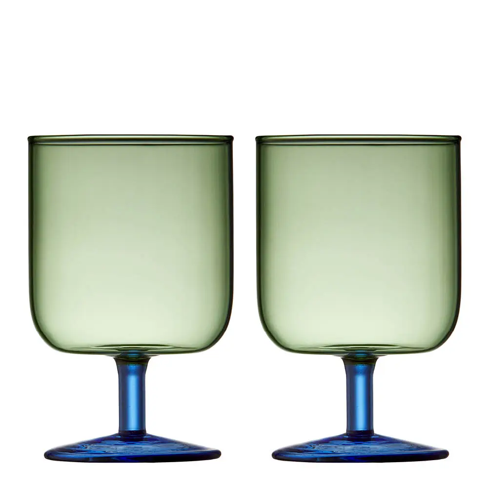 Torino Viinilasi 30 cl 2 kpl Vihreä/Sininen