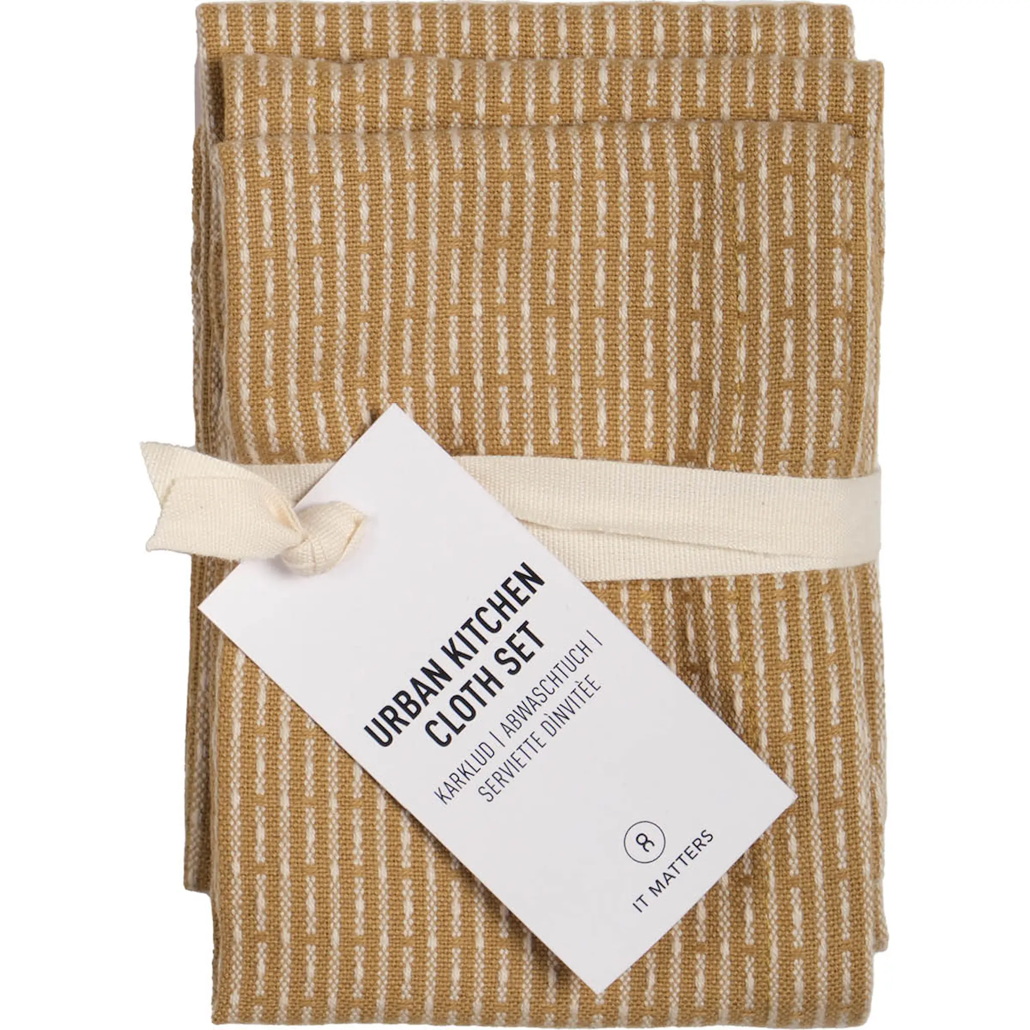 The Organic Company Kökstrasa 18x35 cm 3-pack khaki stone