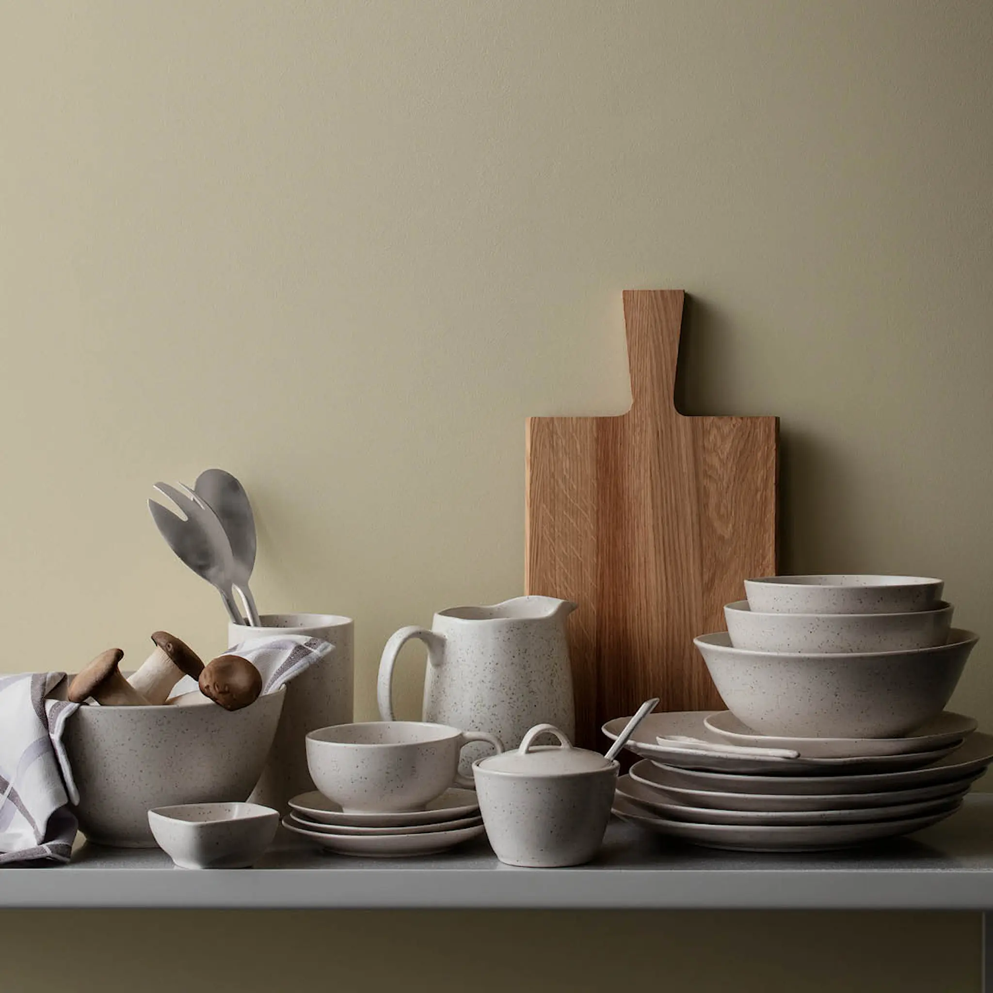 Broste Copenhagen Nordic Vanilla Tarjoilukulho 34 cm Kerma