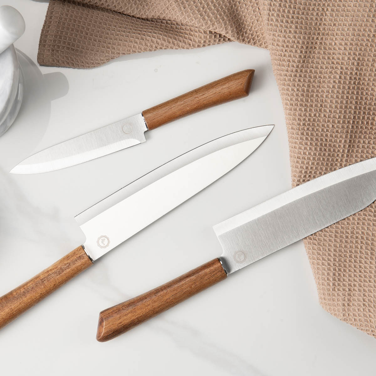 Anders Petter Concept knivset 3 delar trähandtag stål/akacia