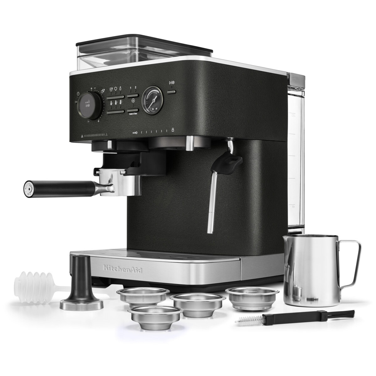 KitchenAid Puoliautomaattinen espressokone kahvimyllyllä 5KES6551 Cast Iron Black