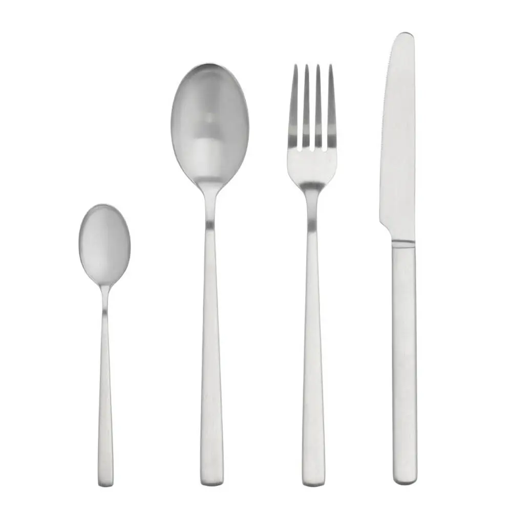 Essentials Pure bestikksett 16 deler matt stål