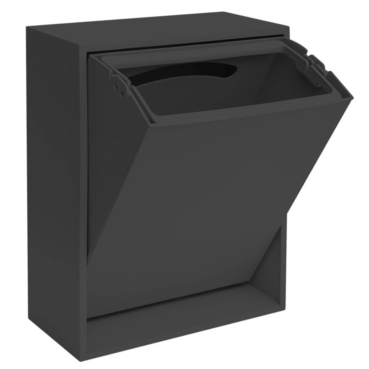 ReCollector Recycling Lajittelulaatikko 30x15x40 cm Black Raven
