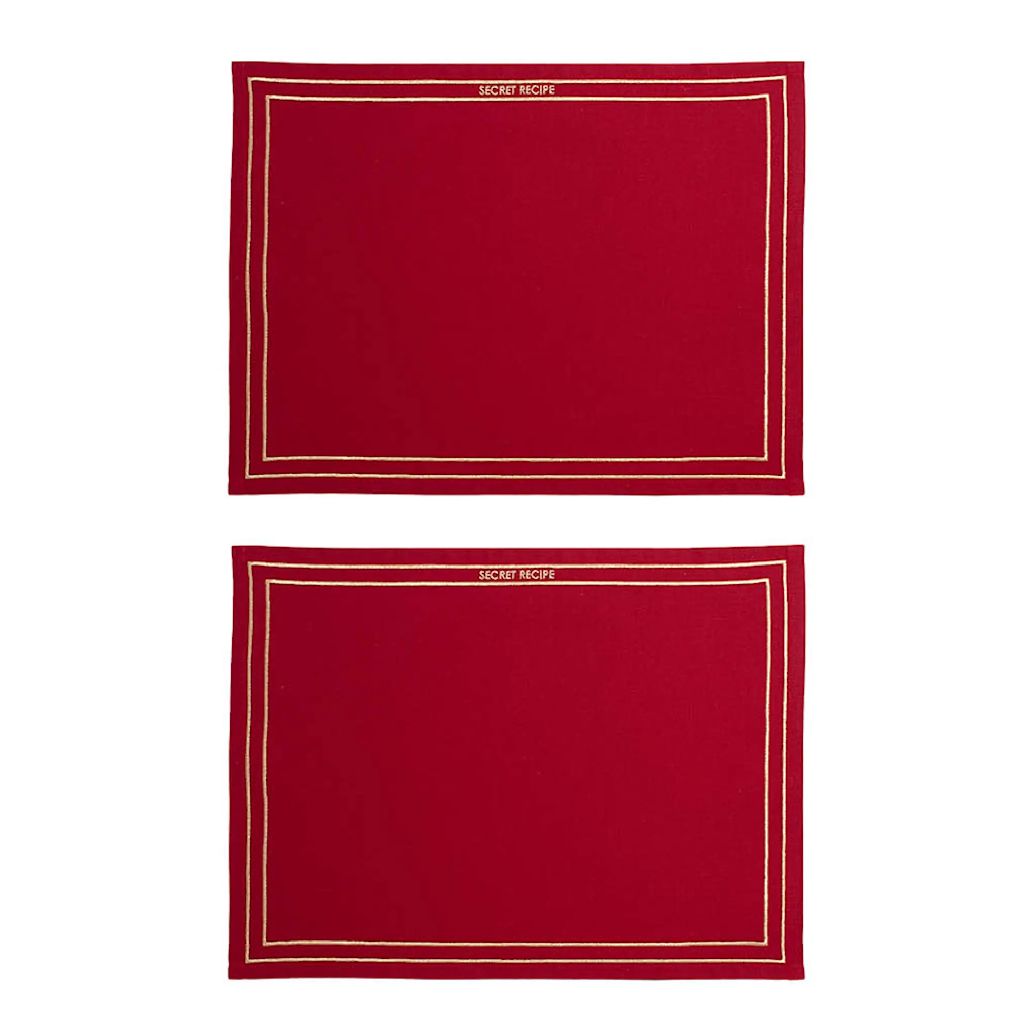 Vondels Table Talk Pöytätabletti Secret Recipe 42x32 cm 2 kpl Viininpunainen