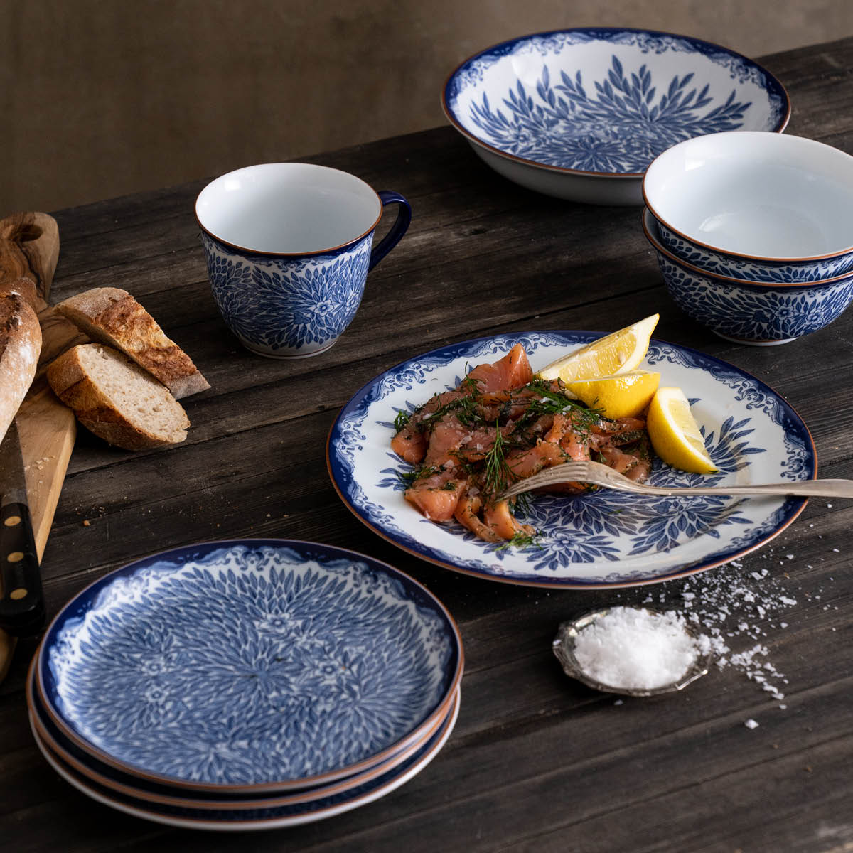 Rörstrand Ostindia Floris Tallrik blå 27 cm