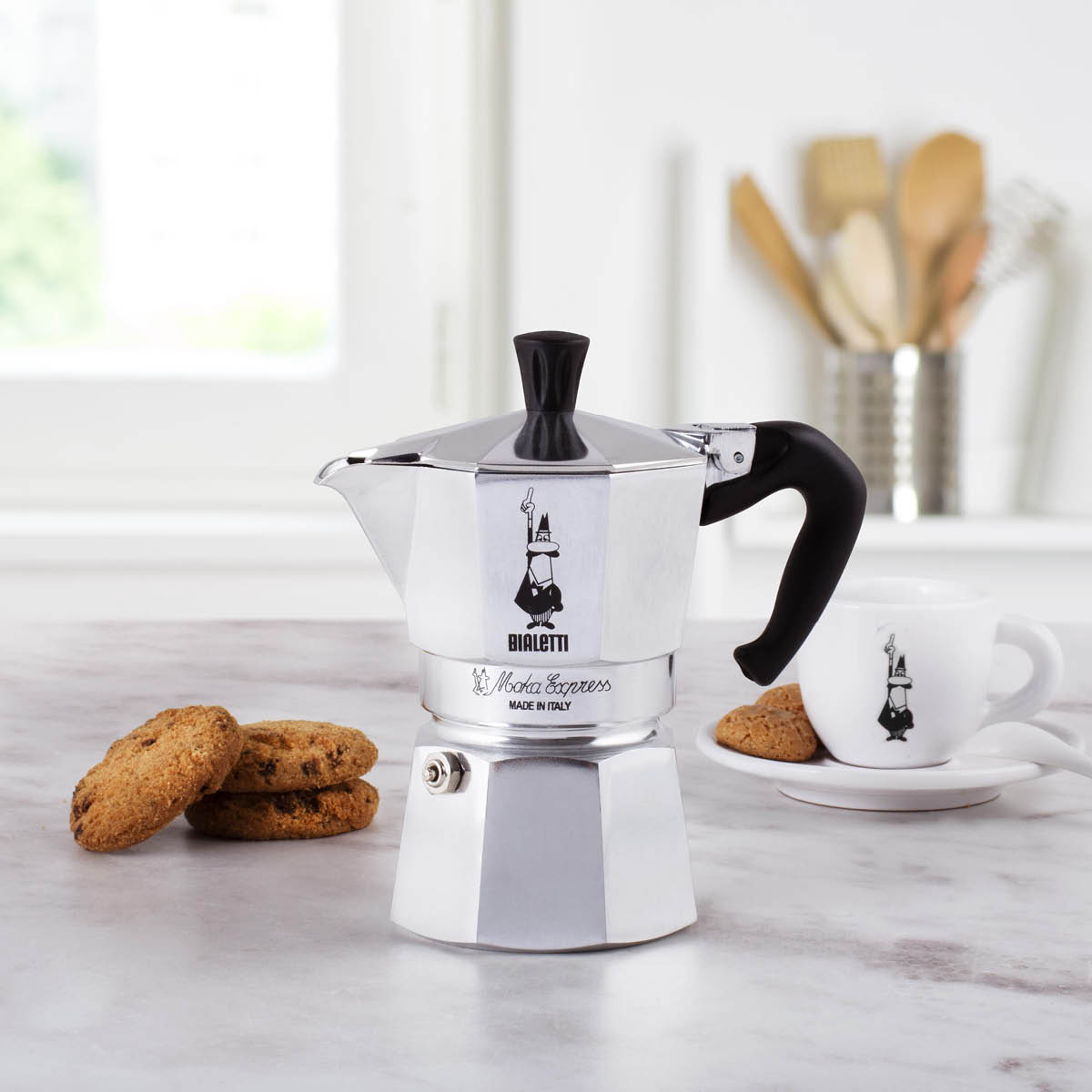 Bialetti Moka Express Espressokokare 1 Kopp Blank